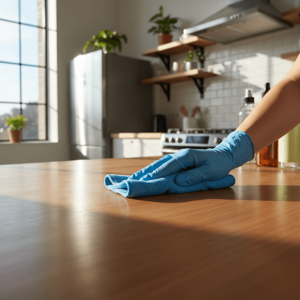 Speed cleaning service in action